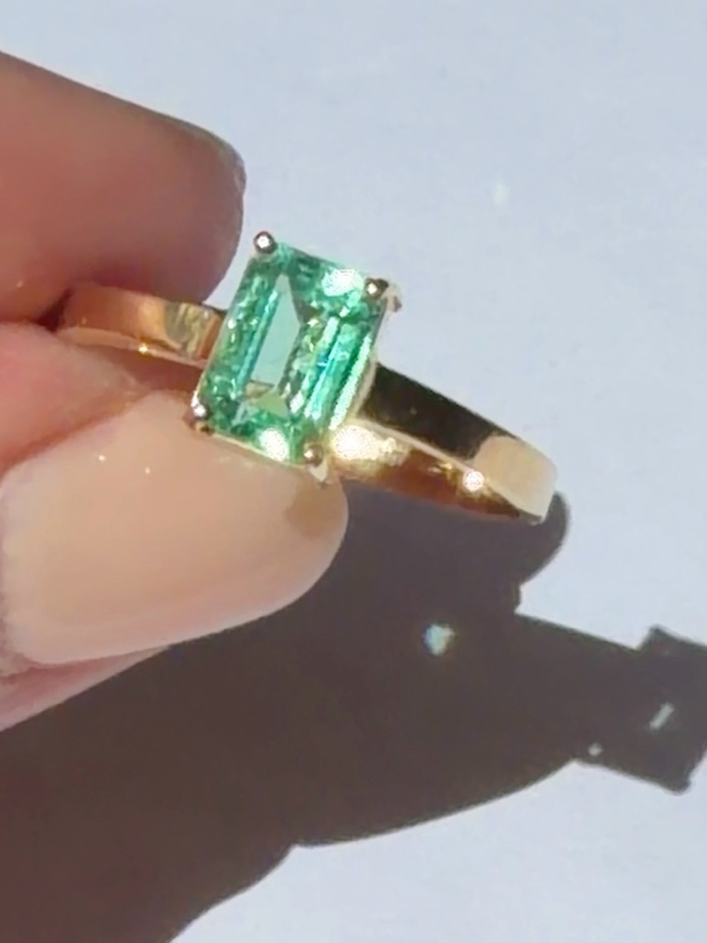 Vintage Columbian Emerald Ring, 1 CT.